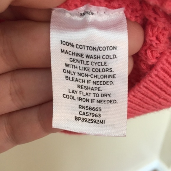 [BP.] Small Pink Knit Knotted Front Deep V-Neck Sweater - Picture 6 of 8